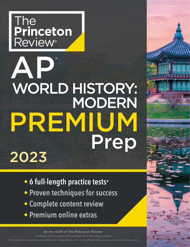 Front cover_Princeton Review AP World History: Modern Premium Prep, 2023