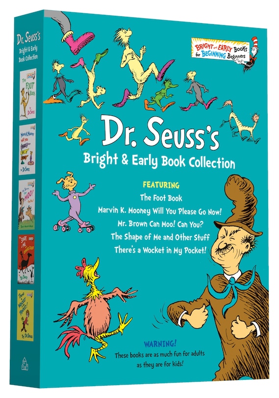 Dr. Seuss Bright & Early Book Boxed Set Collection: The Foot Book; Marvin K. Mooney Will You Please Go Now!; Mr. Brown Can Moo! Can You?, The Shape of Me and Other Stuff; There's a Wocket in My Pocket!