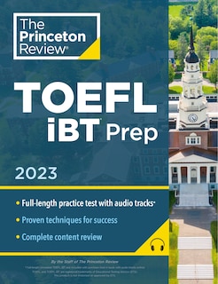 Front cover_Princeton Review TOEFL iBT Prep with Audio/Listening Tracks, 2023