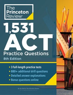 Front cover_1,531 ACT Practice Questions, 8th Edition