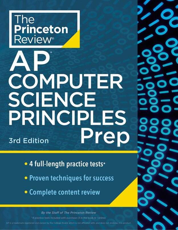 Front cover_Princeton Review AP Computer Science Principles Prep, 3rd Edition