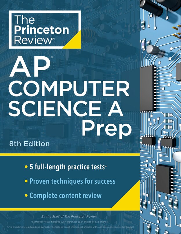 Front cover_Princeton Review AP Computer Science A Prep, 8th Edition