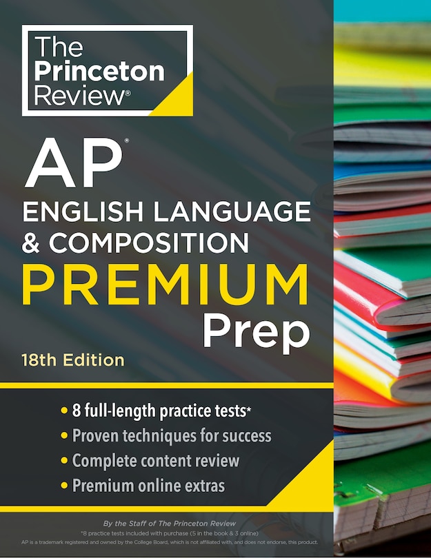 Front cover_Princeton Review AP English Language & Composition Premium Prep, 18th Edition