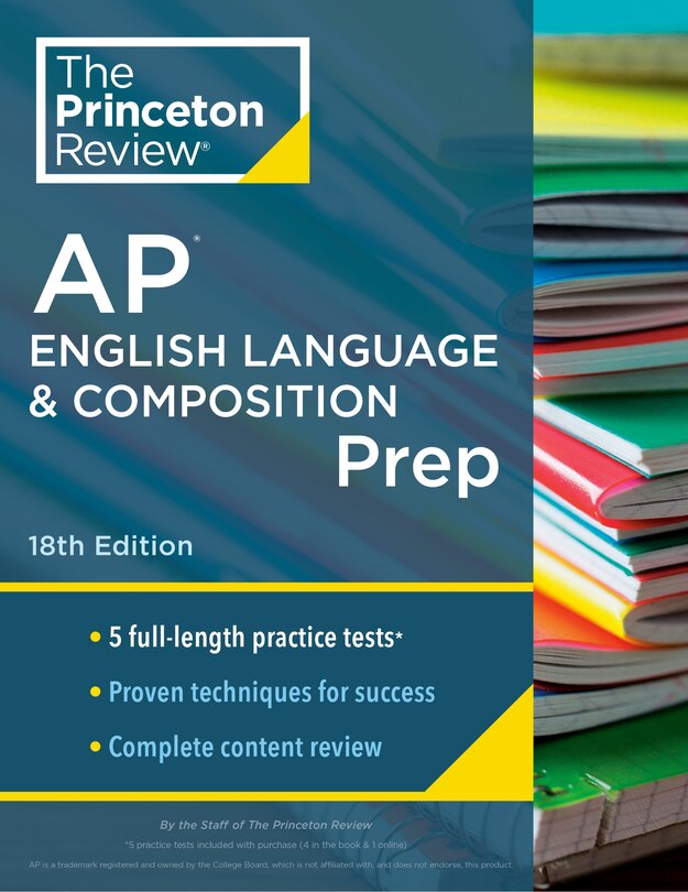 Front cover_Princeton Review AP English Language & Composition Prep,  18th Edition