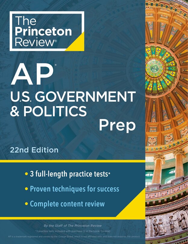 Front cover_Princeton Review AP U.S. Government & Politics Prep, 22nd Edition