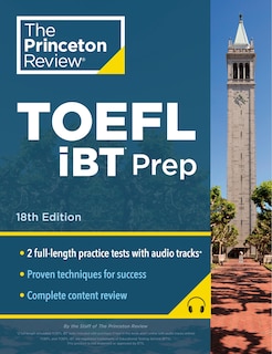 Front cover_Princeton Review TOEFL iBT Prep with Audio/Listening Tracks, 18th Edition