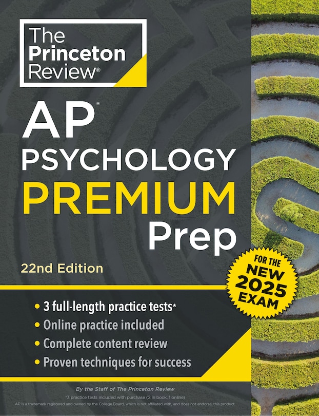 Front cover_Princeton Review AP Psychology Premium Prep, 22nd Edition