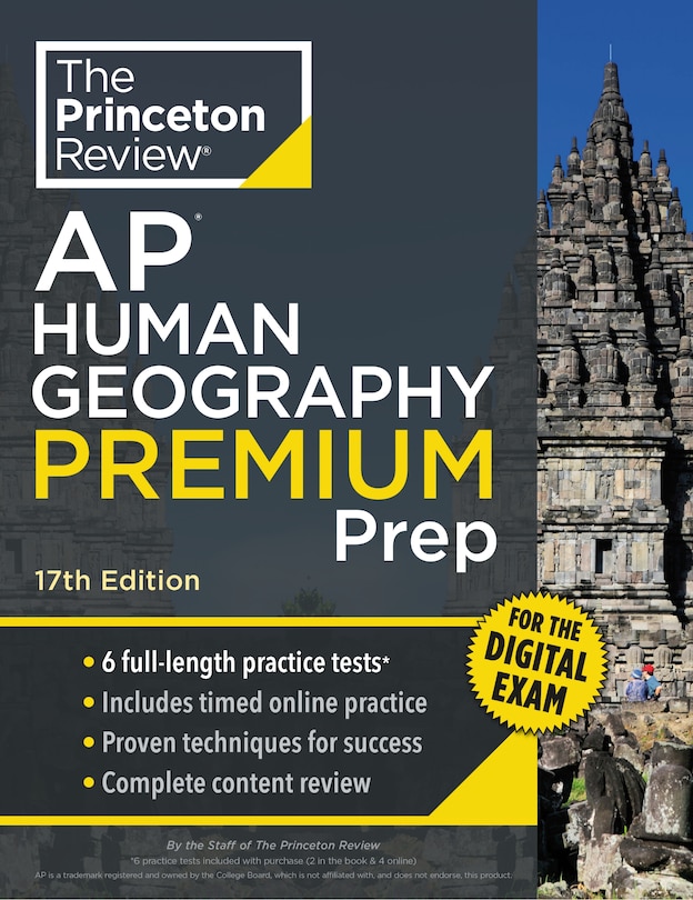 Front cover_Princeton Review AP Human Geography Premium Prep, 17th Edition