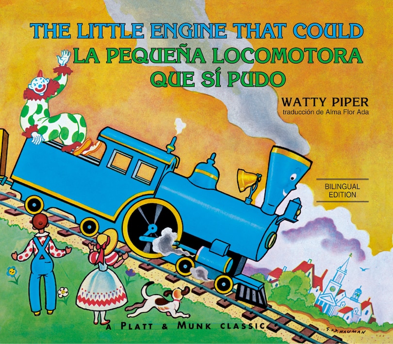 Front cover_La pequeña locomotora que sí pudo English-Spanish Edition)