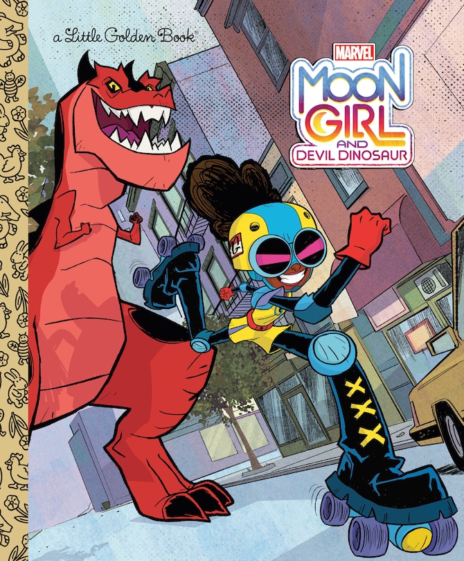 Front cover_Moon Girl And Devil Dinosaur Little Golden Book (marvel)