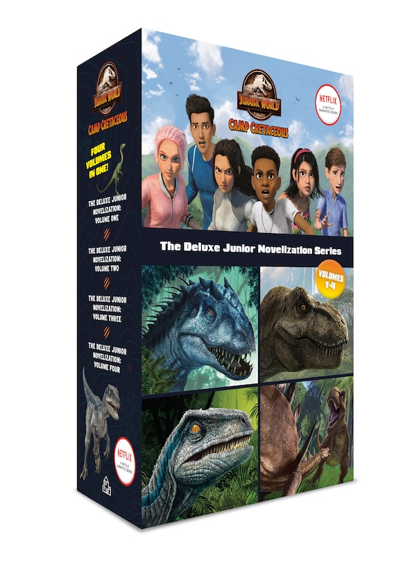 Front cover_Camp Cretaceous: The Deluxe Junior Novelization Boxed Set (jurassic World: Camp Cretaceous)