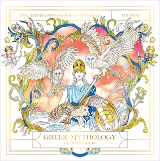 Front cover_The Greek Mythology Coloring Book