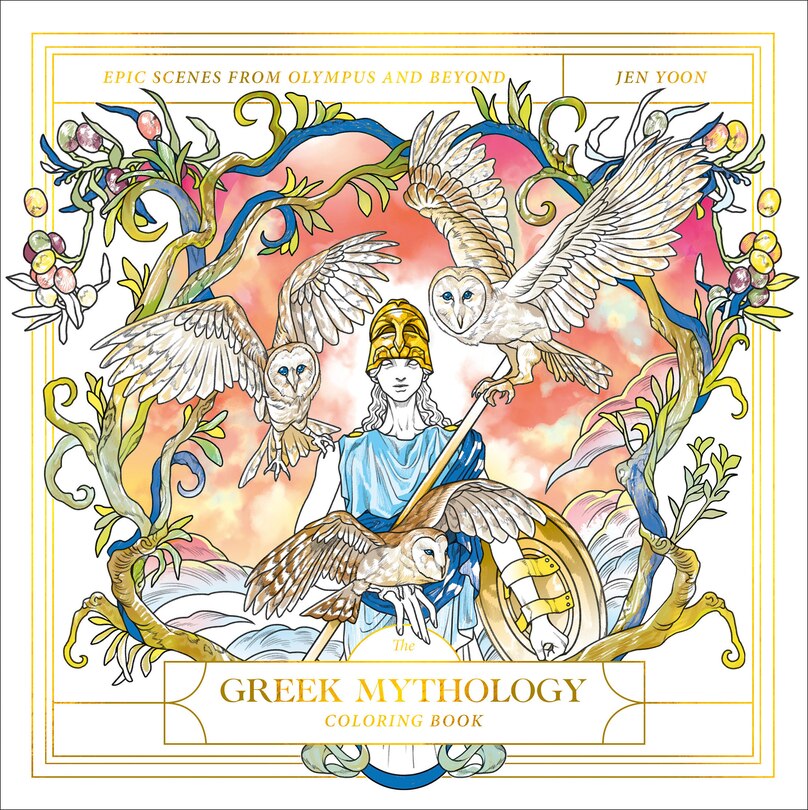 Front cover_The Greek Mythology Coloring Book
