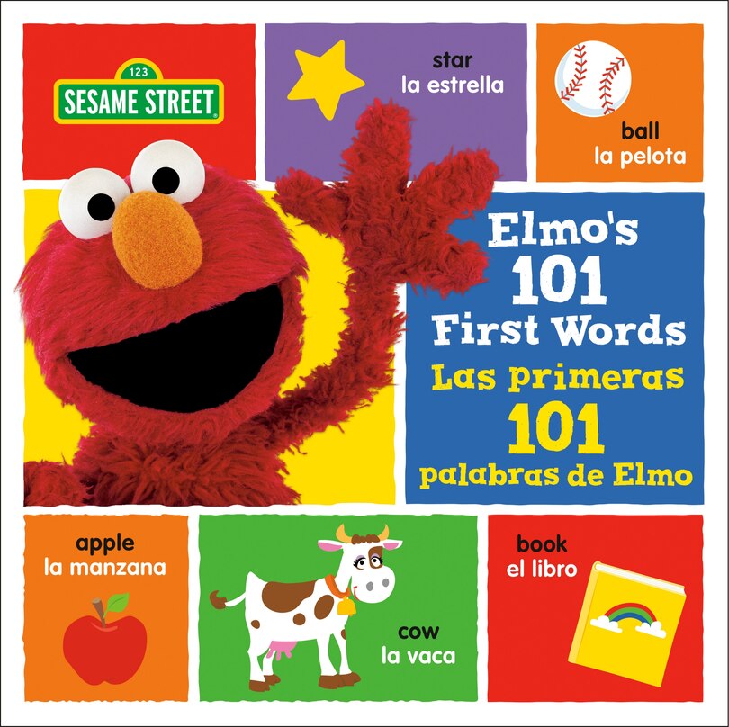 Front cover_Elmo's 101 First Words/Las primeras 101 palabras de Elmo (Sesame Street)