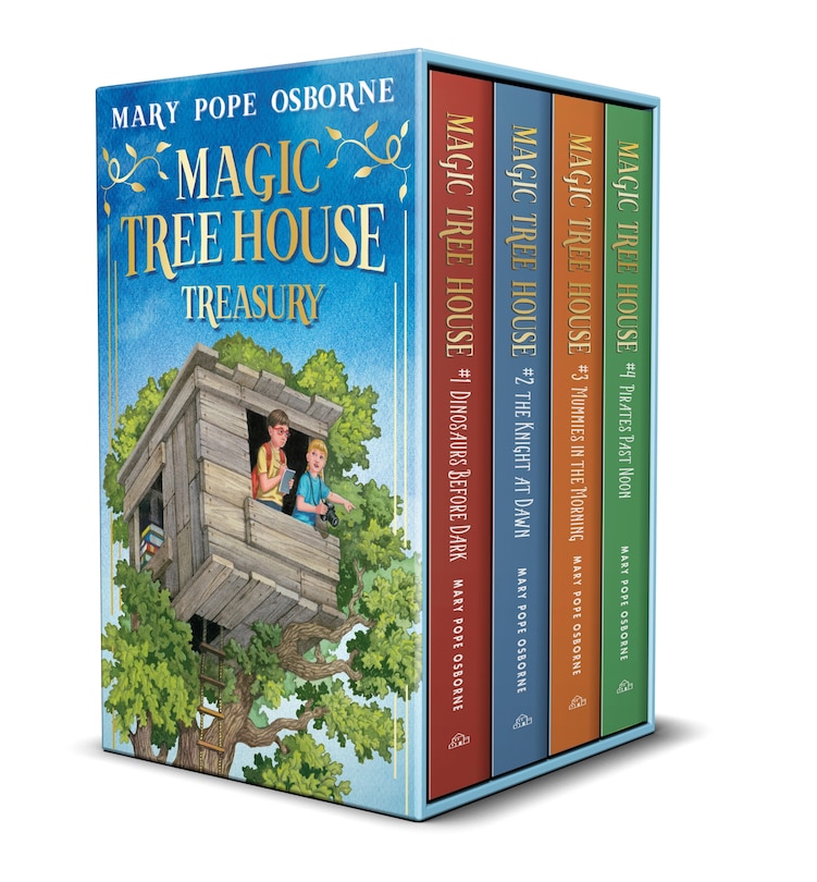 Front cover_Magic Tree House 1-4 Treasury Boxed Set