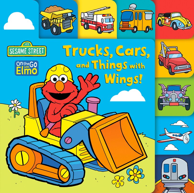 Front cover_Trucks, Cars, and Things with Wings! (Sesame Street)