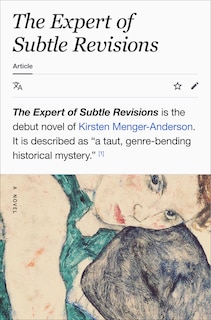 Front cover_The Expert of Subtle Revisions