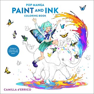 Front cover_Pop Manga Paint and Ink Coloring Book