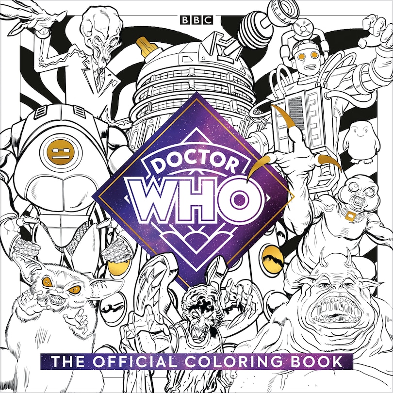 Front cover_The Official Doctor Who Coloring Book