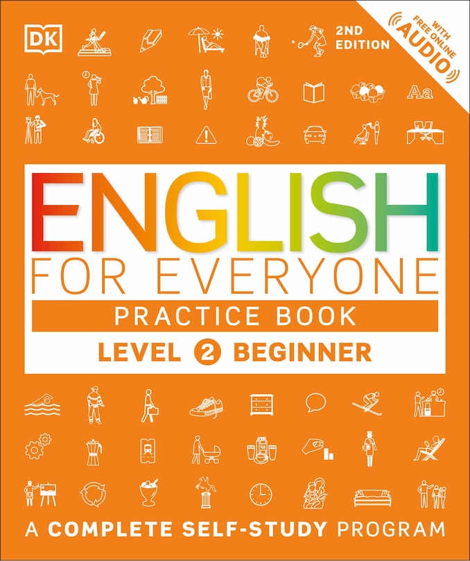Front cover_English for Everyone Practice Book Level 2 Beginner