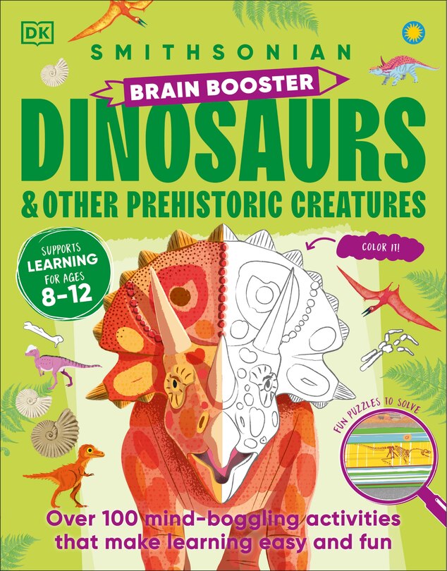 Front cover_Brain Booster Dinosaurs and Other Prehistoric Creatures