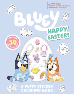 Couverture_Bluey: Happy Easter! A Puffy Sticker Coloring Book