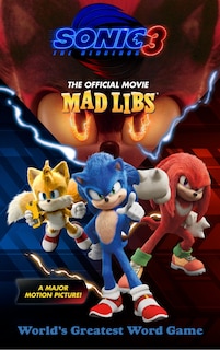 Front cover_Sonic the Hedgehog 3: The Official Movie Mad Libs
