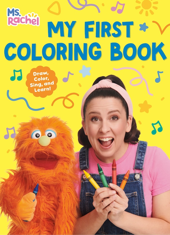 Front cover_My First Coloring Book (Ms. Rachel)