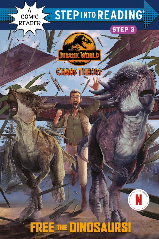 Front cover_Free the Dinosaurs! (Jurassic World: Chaos Theory)
