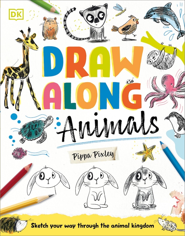 Front cover_Draw Along Animals