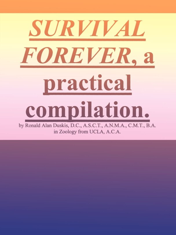 Front cover_Survival Forever, A Practical Compilation