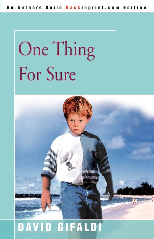 Couverture_One Thing for Sure