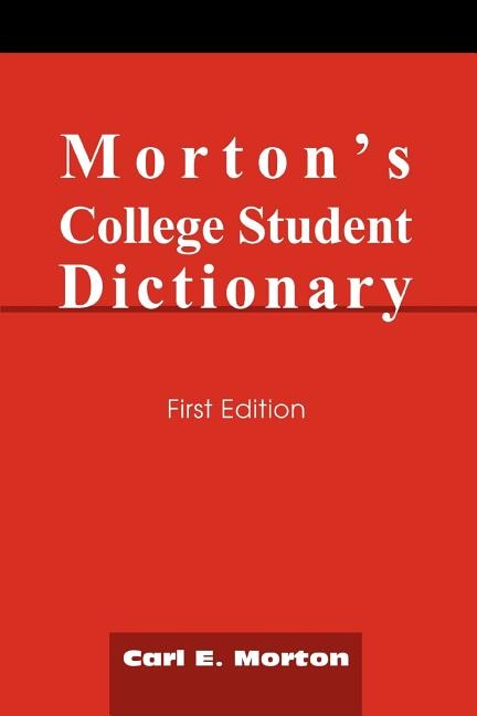 Front cover_Morton's College Student Dictionary