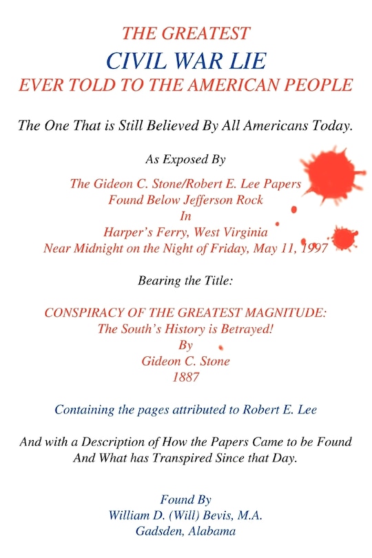 Front cover_The Greatest Civil War Lie Ever Told To The American People