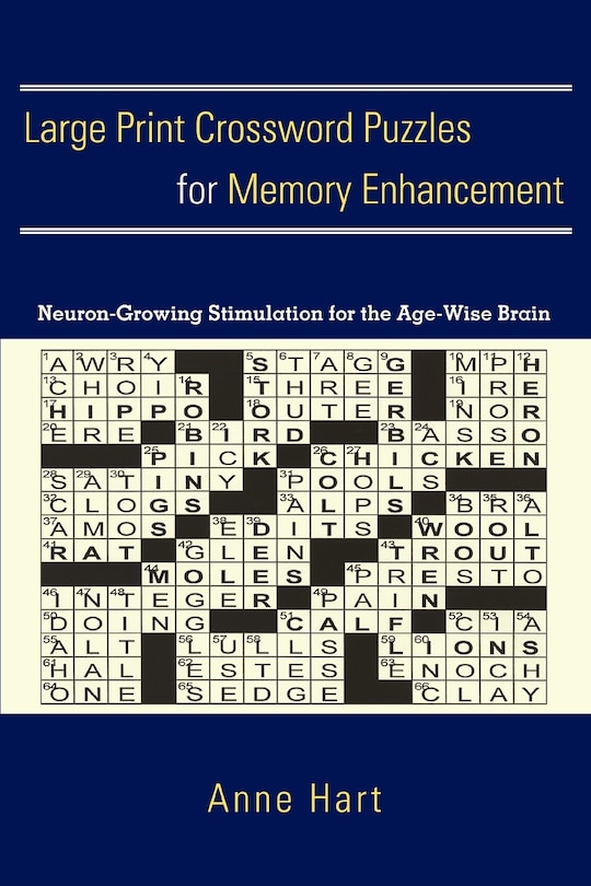 Couverture_Large Print Crossword Puzzles For Memory Enhancement