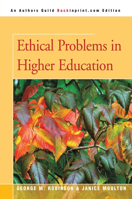 Ethical Problems in Higher Education