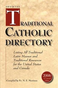 Front cover_Official Traditional Catholic Directory
