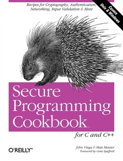 Front cover_Secure Programming Cookbook for C and C++