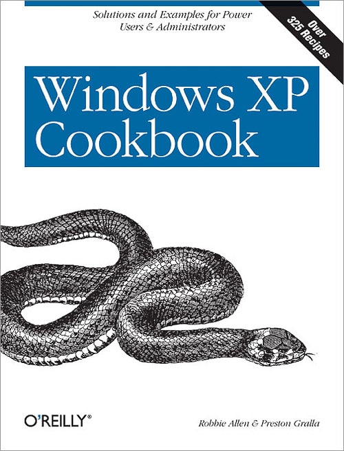 Front cover_Windows XP Cookbook