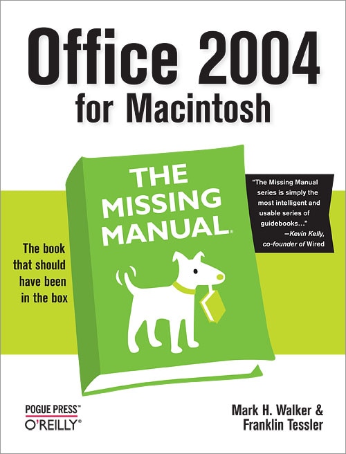 Front cover_Office 2004 for Macintosh: The Missing Manual
