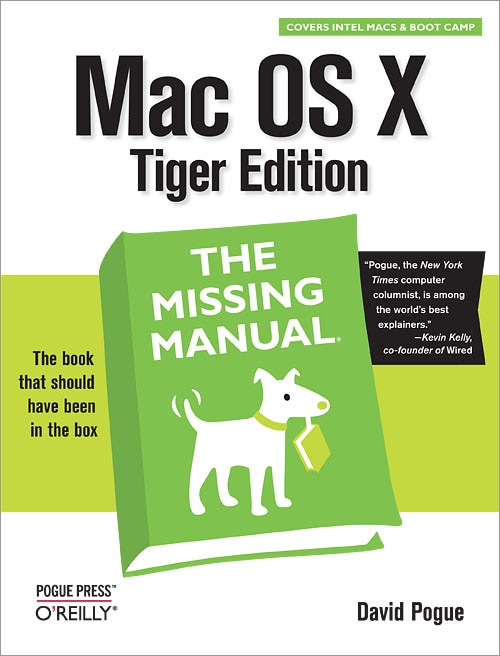 Couverture_Mac Os X: The Missing Manual, Tiger Edition