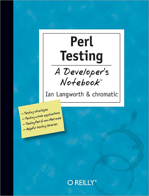 Front cover_Perl Testing: A Developer's Notebook