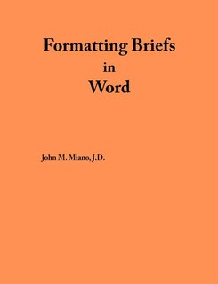 Front cover_Formatting Briefs in Word