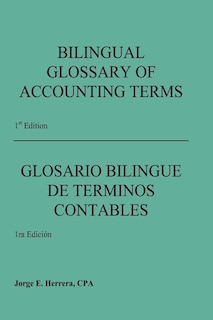 Front cover_Bilingual Glossary of Accounting Terms