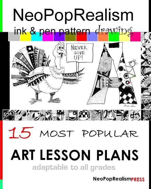 Front cover_NeoPopRealism Ink & Pen Pattern Drawing