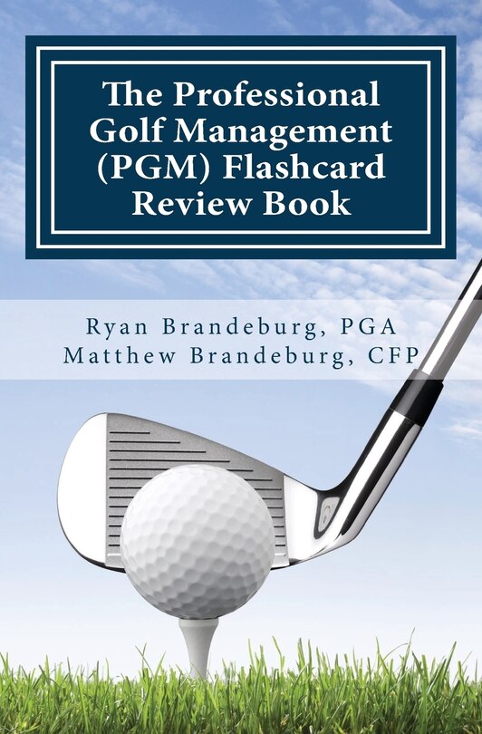 Couverture_Professional Golf Management (PGM) Flashcard Review Book