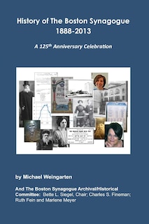Front cover_History of The Boston Synagogue 1888-2013
