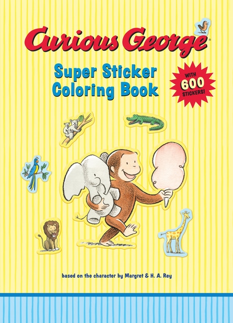 Front cover_Curious George Super Sticker Coloring Book