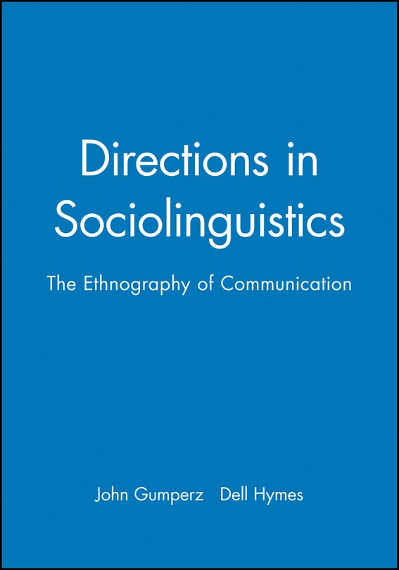 Couverture_Directions in Sociolinguistics