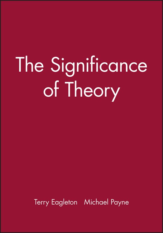 Front cover_The Significance of Theory